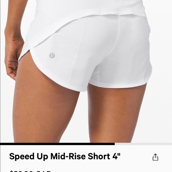 lululemon athletica Pants - Speed Up Mid Rise Short 4”